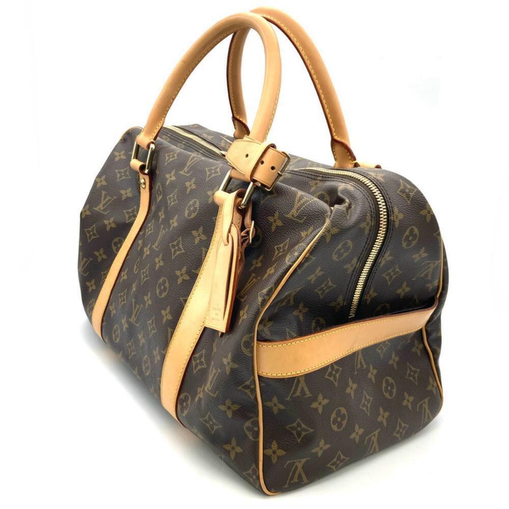 LOUIS VUITTON Authentic Brown Monogram Canvas Carryall Boston Bag - Picture 2 of 16